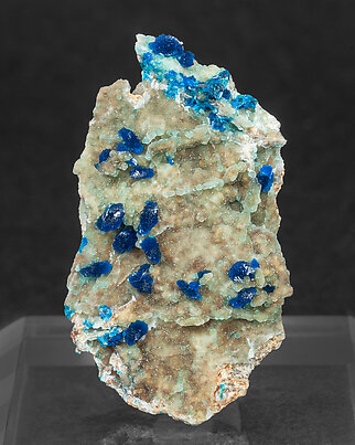 Veszelyite with Cuprodongchuanite and Hemimorphite. Side