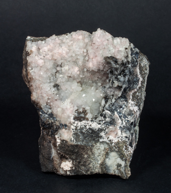 Nagygite with Rhodochrosite and Quartz. Front