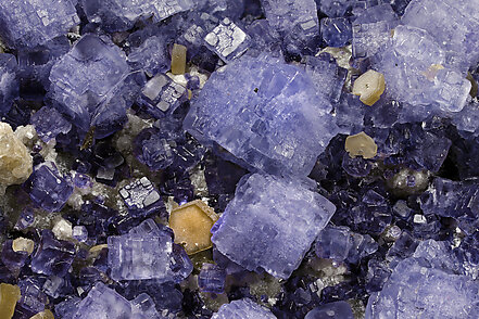 Fluorite with Quartz, Siderite and Calcite. Detail / Photo: Joaquim Calln