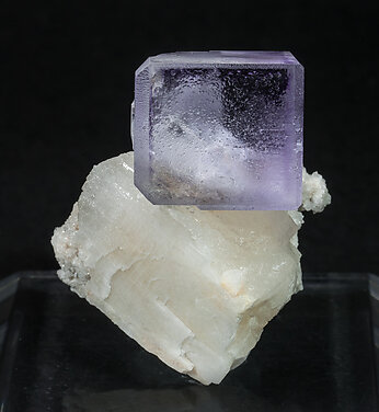 Fluorite with Calcite. Front