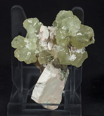 Prehnite with Orthoclase. Rear