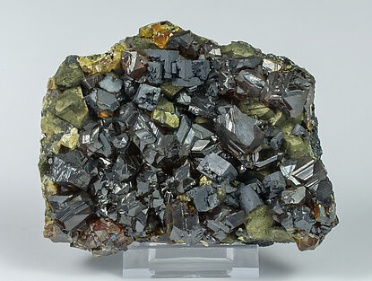 Sphalerite with Galena and Chalcopyrite. 