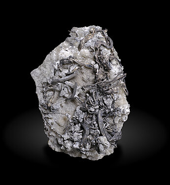 Silver with Calcite. Front / Photo: Joaquim Calln