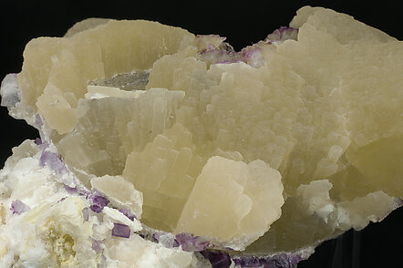 Witherite with Fluorite and Calcite. 