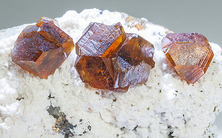 Sphalerite with Calcite and Quartz. With light behind