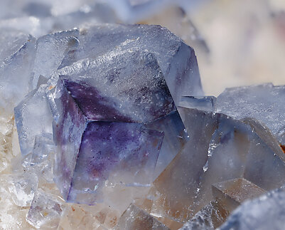Fluorite with Quartz. Detail / Photo: Joaquim Calln