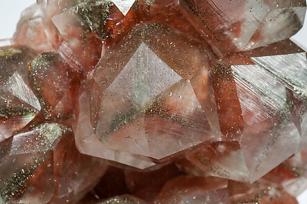 Calcite with iron oxides inclusions. 