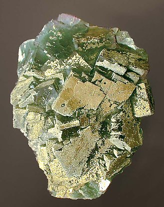 Fluorite with Pyrite. 