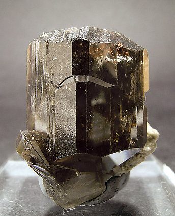 Cassiterite doubly terminated. 
