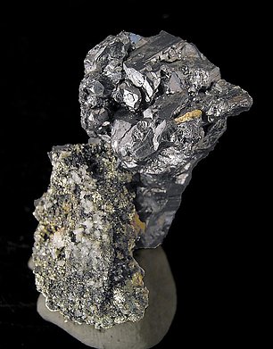 Stephanite with Pyrite. 