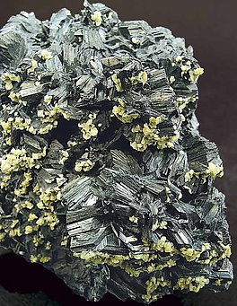 Semseyite with Siderite. 