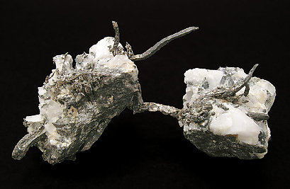 Silver with Calcite. Rear