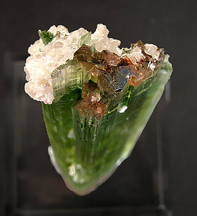 Elbaite with Quartz and 'lepidolite'. Top