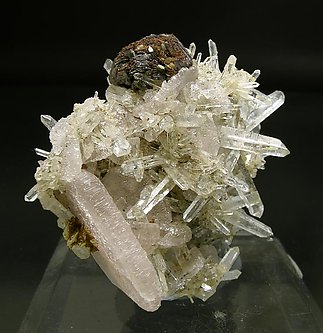 Wurtzite with Quartz and Fluorapatite. Front