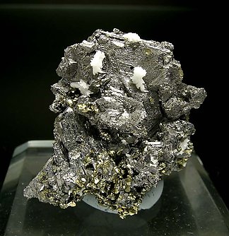 Polybasite with Chalcopyrite and Quartz. Front