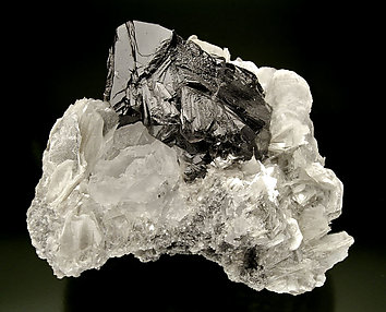 Cassiterite with Mica and Fluorite. Side