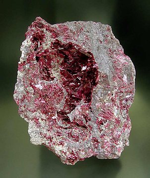 Erythrite with Roselite and Skutterudite. 