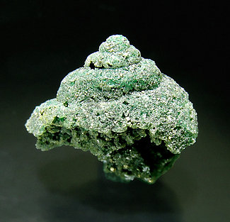 Beryl (variety emerald) replacing fossil. Rear