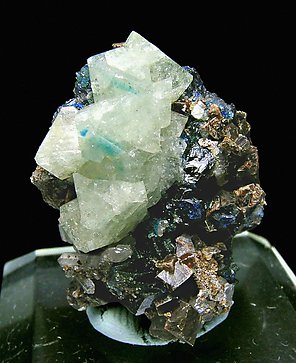 Wardite with Lazulite and Siderite. 