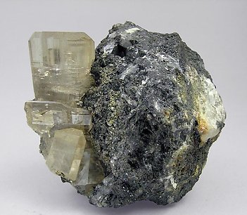 Cerussite with Galena.