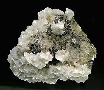 Fluorite with Dolomite, Sphalerite and Pyrite. 