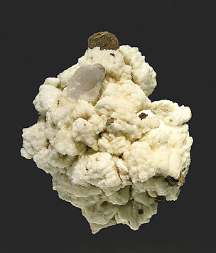 Florencite-(Ce) with Albite, Siderite and smoky Quartz. 