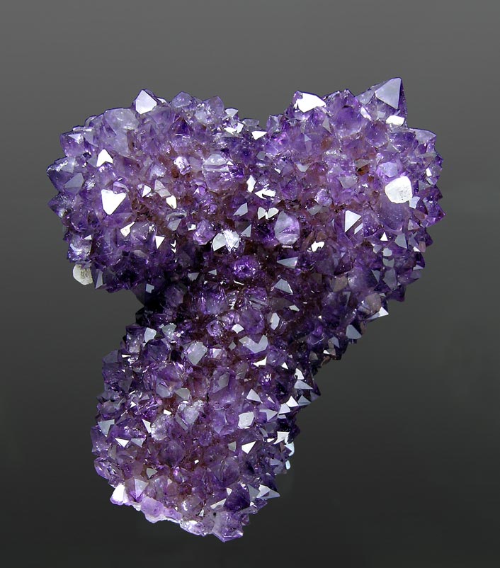 Quartz (Amethyst) with Calcite