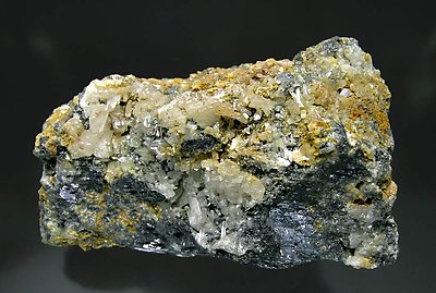 Cerussite with Galena. Front