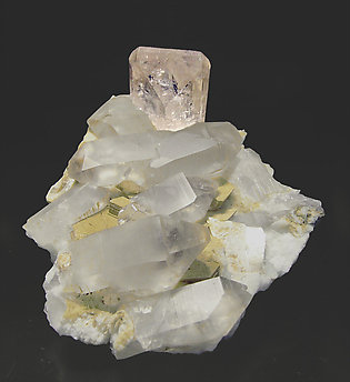 Topaz with Quartz and Mica. Front