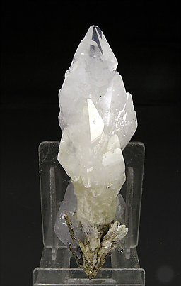 Calcite with Hedenbergite. Rear