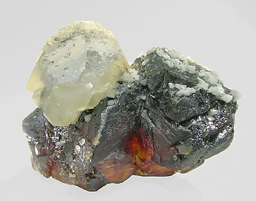 Sphalerite with Calcite and Dolomite. Front