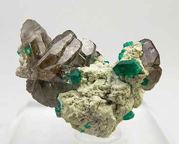Cerussite with Dioptase. 
