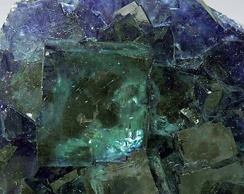 Fluorite with Calcite. 