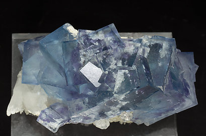 Fluorite with Quartz and inclusions. Top