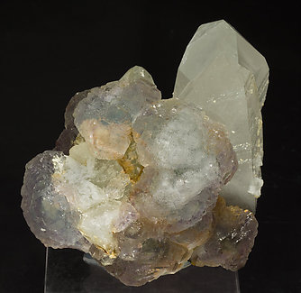 Fluorite with Euclase and Quartz. Front
