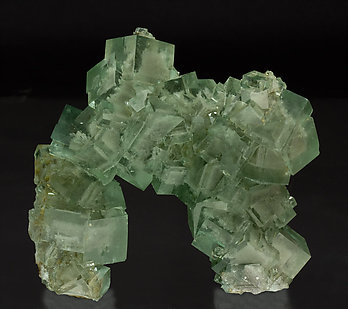Fluorite with inclusions. Rear