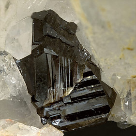 Cassiterite with Quartz and Siderite. 