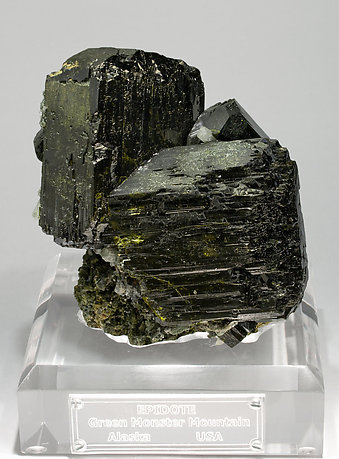 Doubly terminated Epidote with Quartz and Andradite.