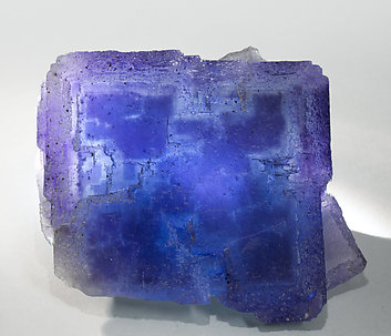 Fluorite with Calcite. Light behind