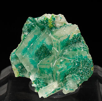 Calcite with Dioptase. 