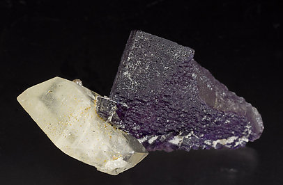 Fluorite with Calcite and Sphalerite. Side