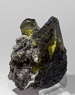 Anglesite with Cerussite and Galena. Side