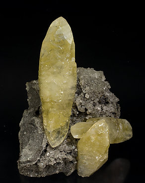 Calcite with Dolomite and Chalcopyrite. Front