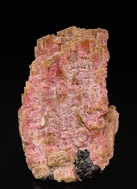 Rhodonite with Magnetite and manganoan Tremolite. Front