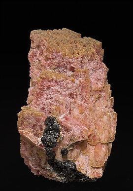 Rhodonite with Magnetite and manganoan Tremolite. Rear
