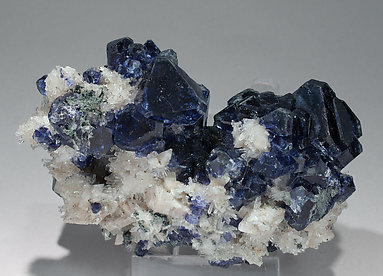 Phenakite with Fluorite and Orthoclase (adularia). Front