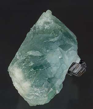 Octahedral Fluorite with Cassiterite. Front