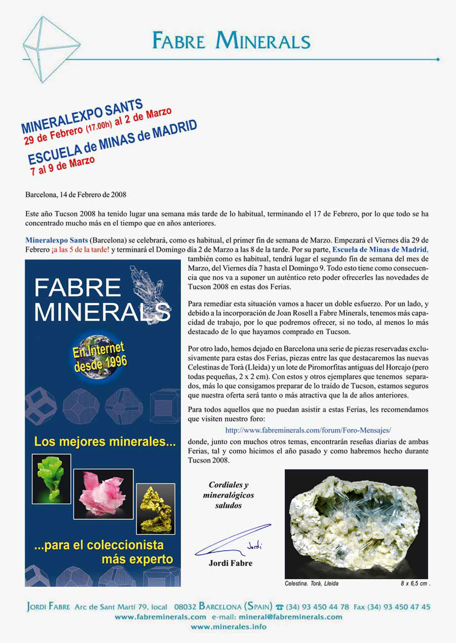 Mineralexpo Sants 2008