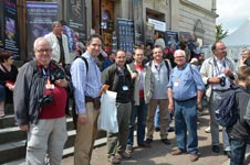 A group of FMF friends at the stairs of the Theater - Ste. Marie 2013