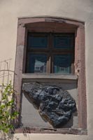 A large lump of mineral embedded in a house - Ste. Marie 2012
